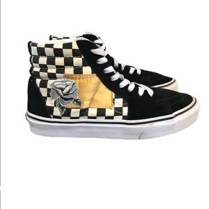 Vans sk8-hi sneakers size 8 woman Checkered Floral Hightops
